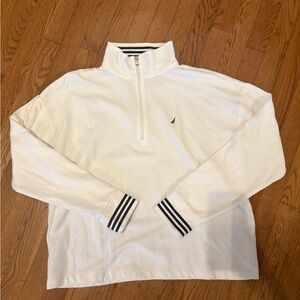 Nautica Men's Cream Zip-Up Sweater